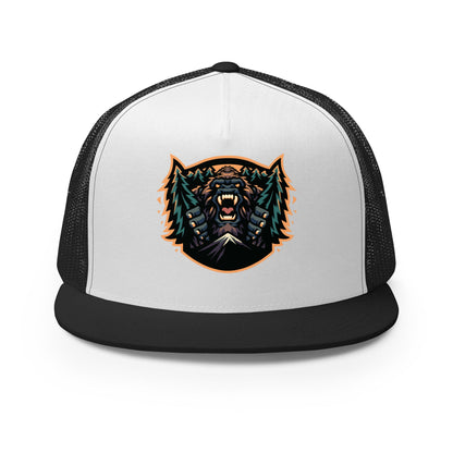 Performance | 5 Panel Trucker Cap | JBLM Bigfoot Hockey Team | Mascot Logo