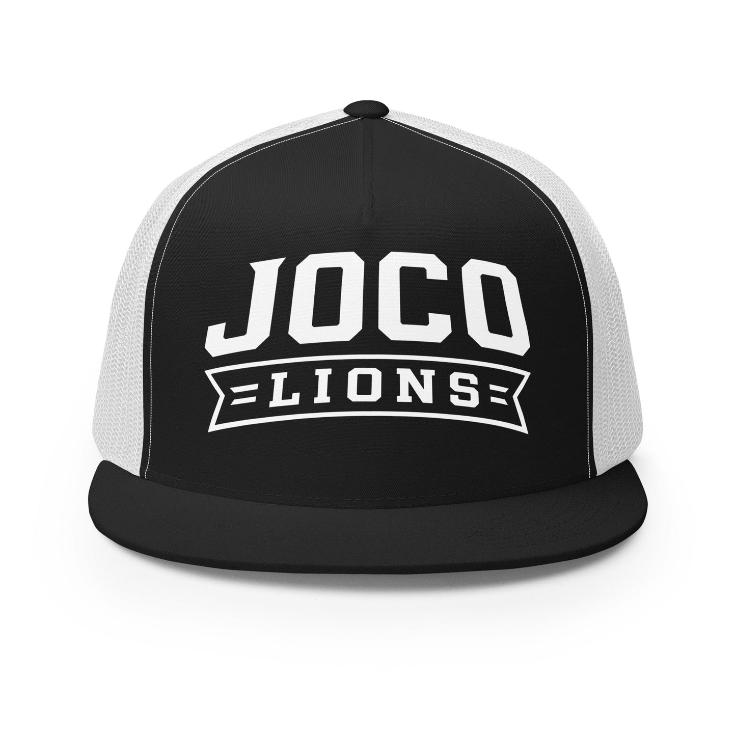 Performance | 5 Panel Trucker Cap | JoCo Lions | Shield Logo