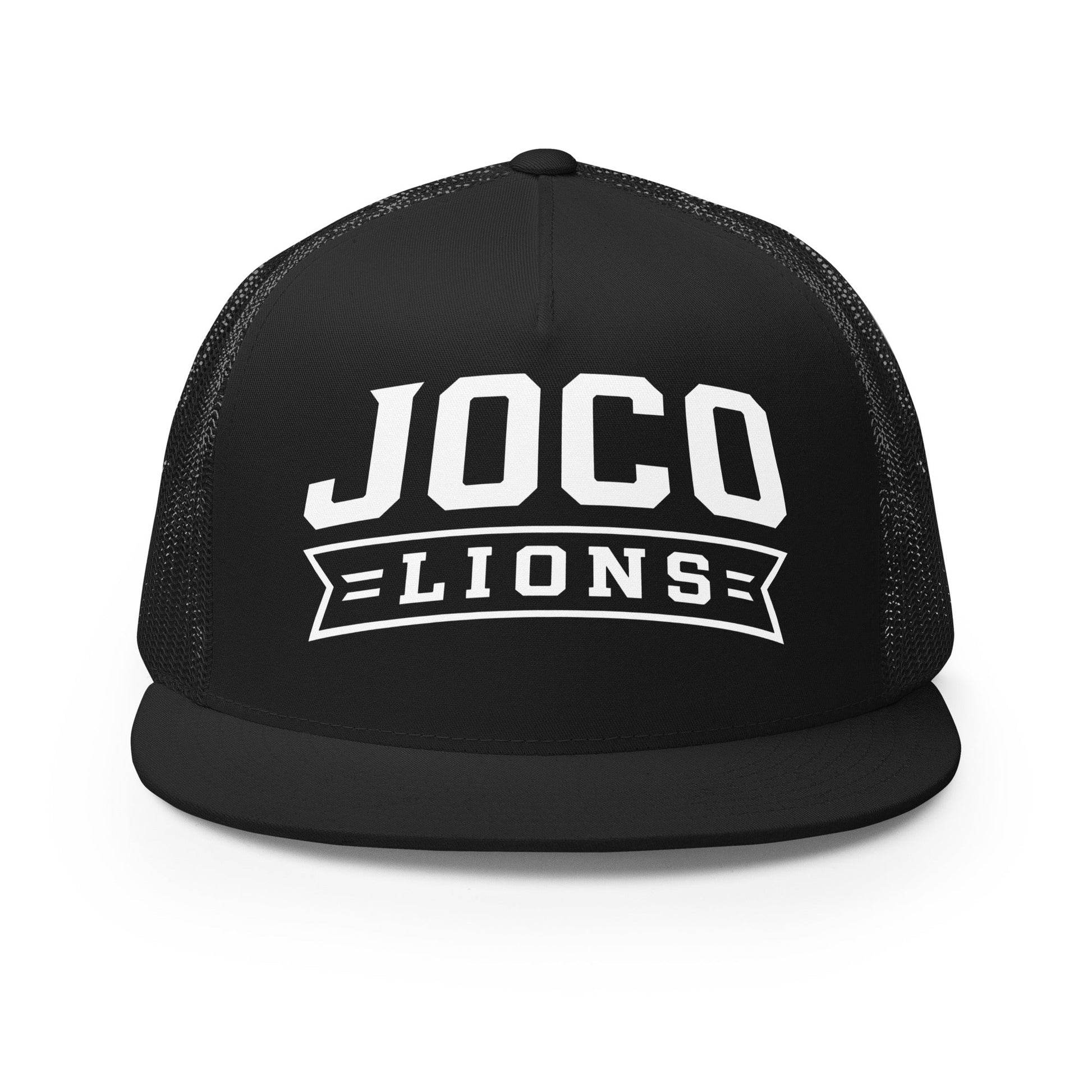 Performance | 5 Panel Trucker Cap | JoCo Lions | Shield Logo