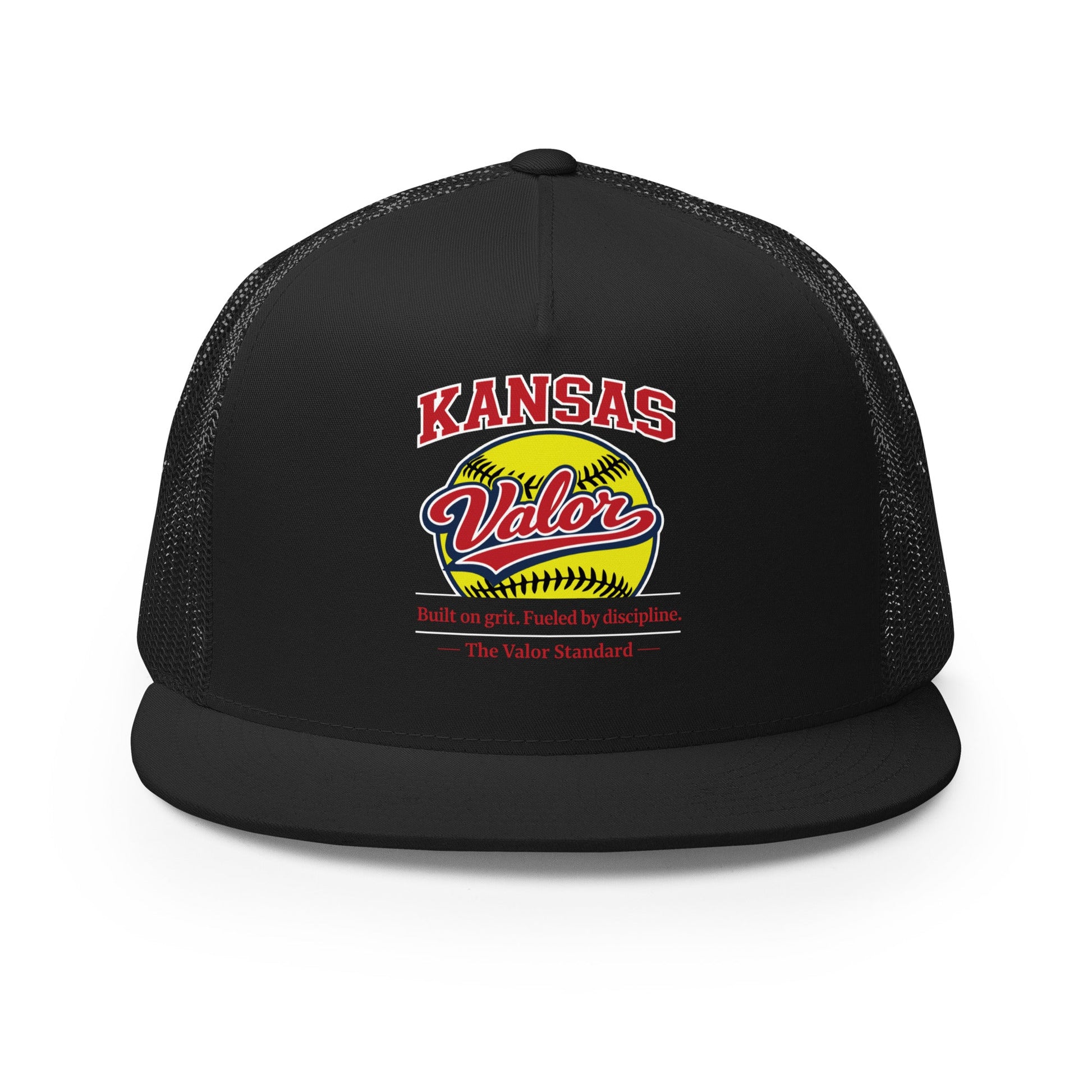 Performance | 5 Panel Trucker Cap | Kansas Valor Fan Gear | The Standard Logo