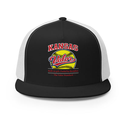 Performance | 5 Panel Trucker Cap | Kansas Valor Fan Gear | The Standard Logo