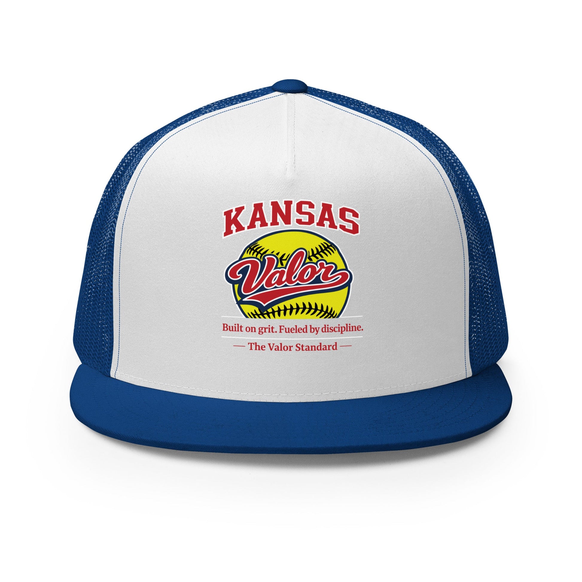 Performance | 5 Panel Trucker Cap | Kansas Valor Fan Gear | The Standard Logo