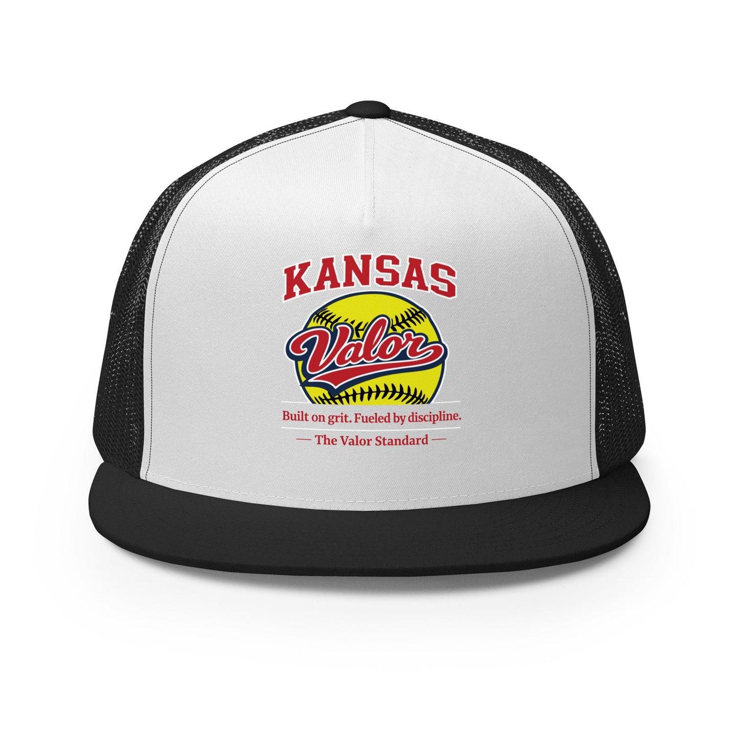 Performance | 5 Panel Trucker Cap | Kansas Valor Fan Gear | The Standard Logo