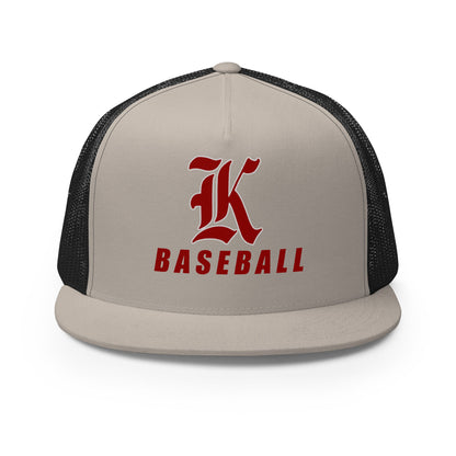 Performance | 5 Panel Trucker Cap | Kofa Baseball Booster Club | Vanguard Logo
