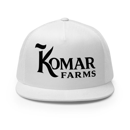 Performance | 5 Panel Trucker Cap | Komar Farms | Mark Logo