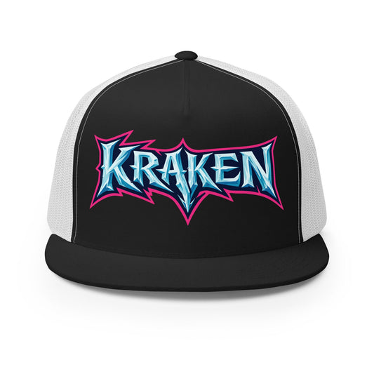 Performance | 5 Panel Trucker Cap | Kraken Fastpitch | Script Logo