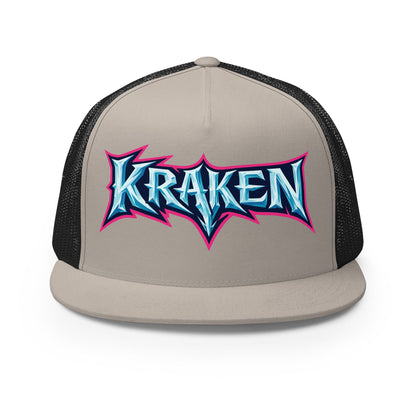 Performance | 5 Panel Trucker Cap | Kraken Fastpitch | Script Logo
