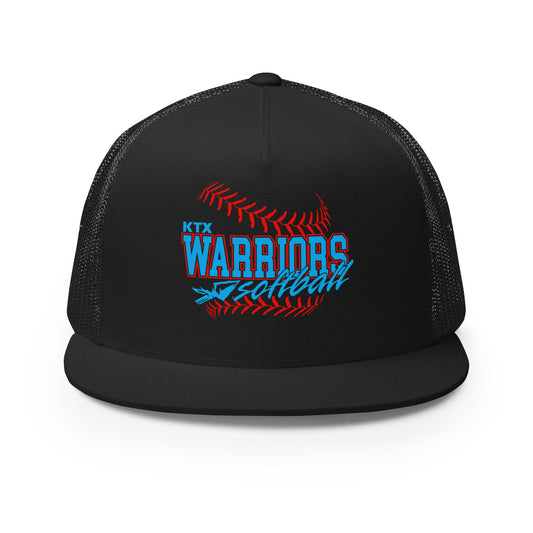 Performance | 5 Panel Trucker Cap | KTX Warriors | Softball Logo