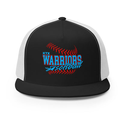 Performance | 5 Panel Trucker Cap | KTX Warriors | Softball Logo