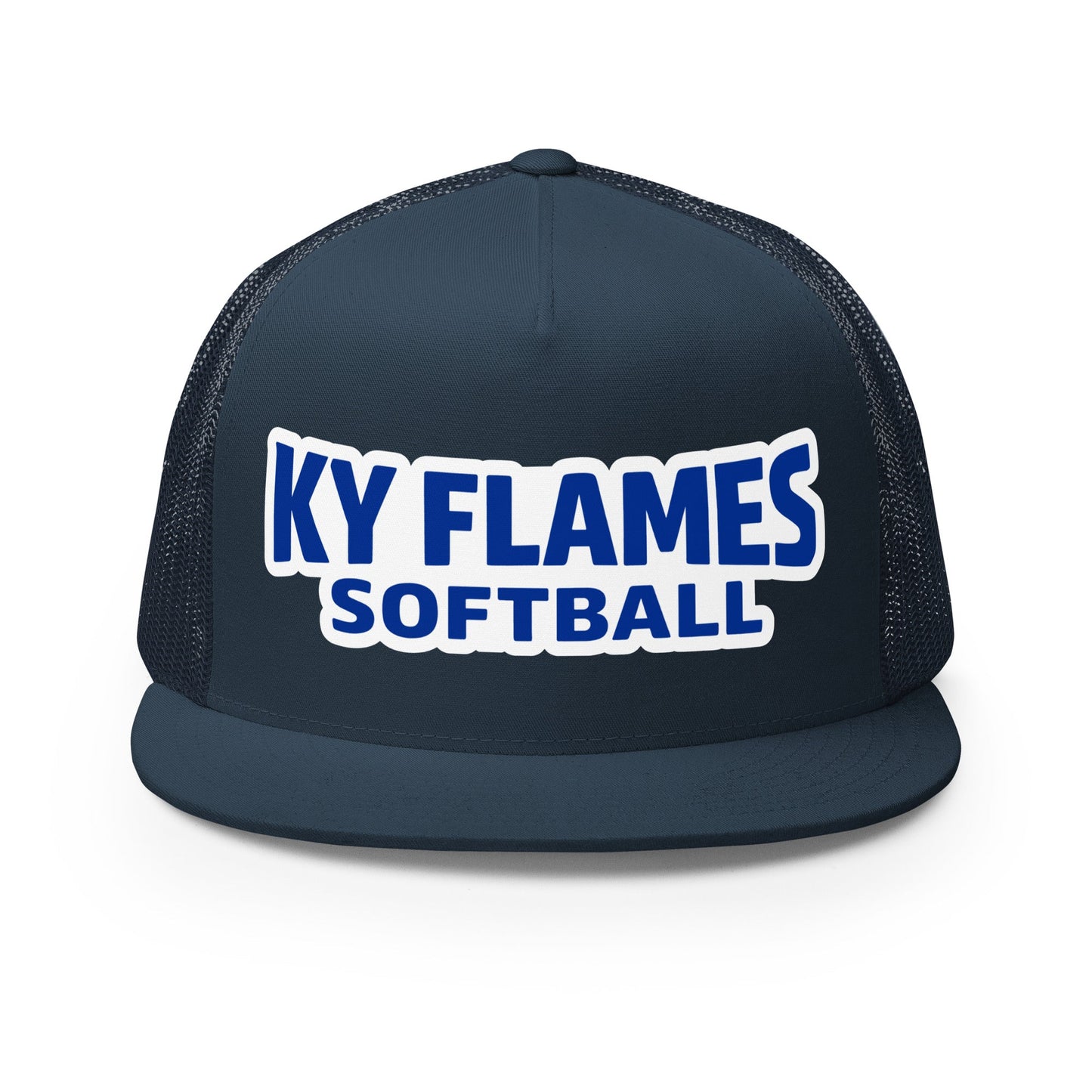 Performance | 5 Panel Trucker Cap | KY Flames | Mark Logo