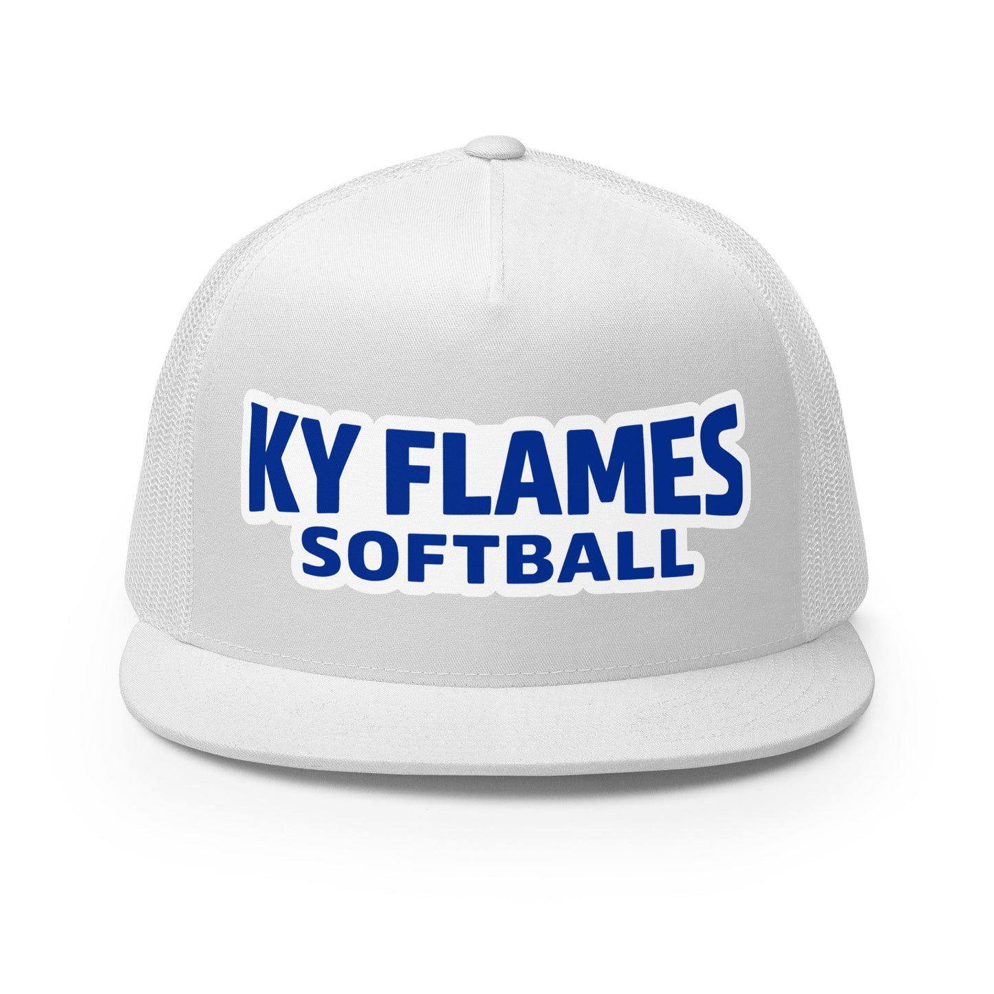 Performance | 5 Panel Trucker Cap | KY Flames | Mark Logo
