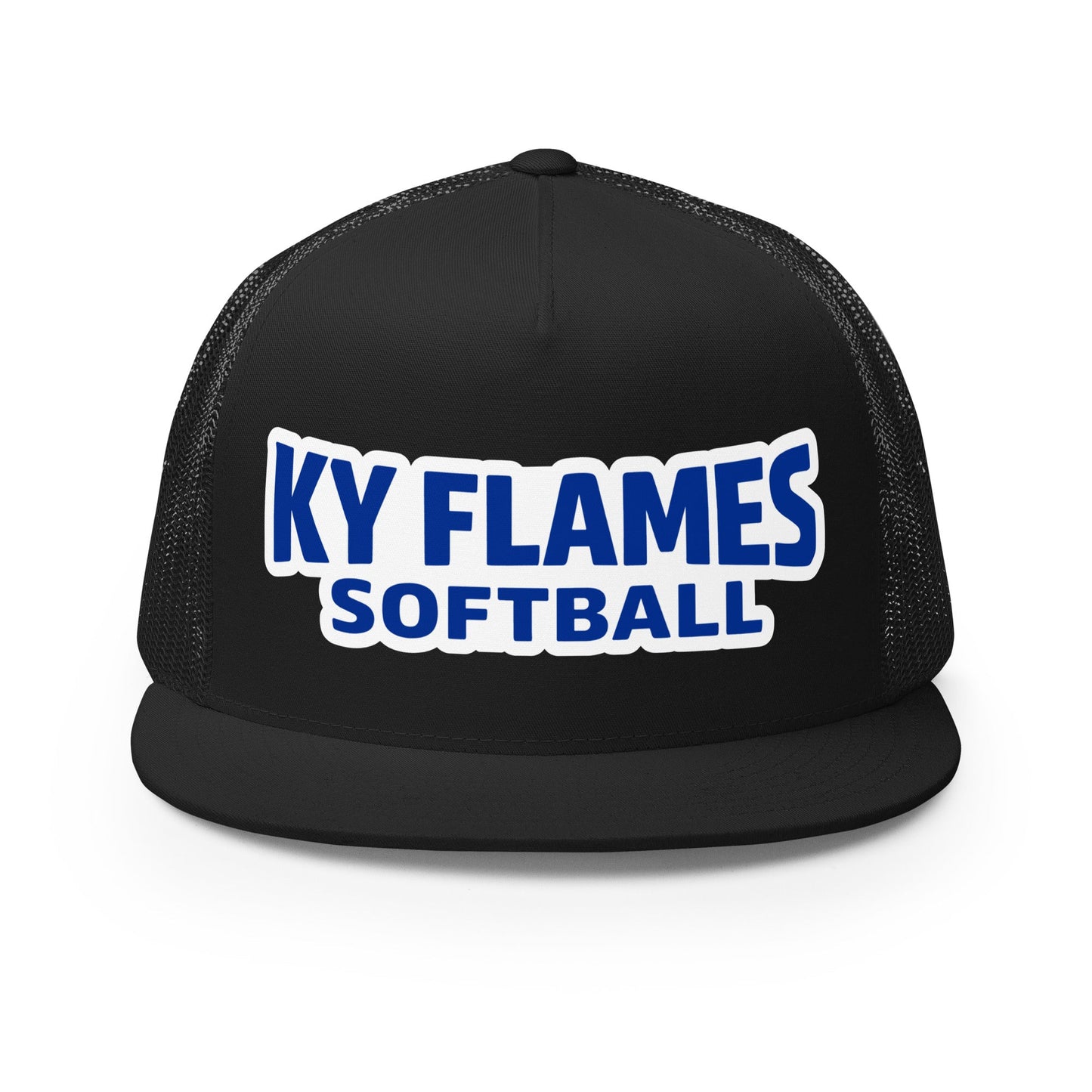 Performance | 5 Panel Trucker Cap | KY Flames | Mark Logo