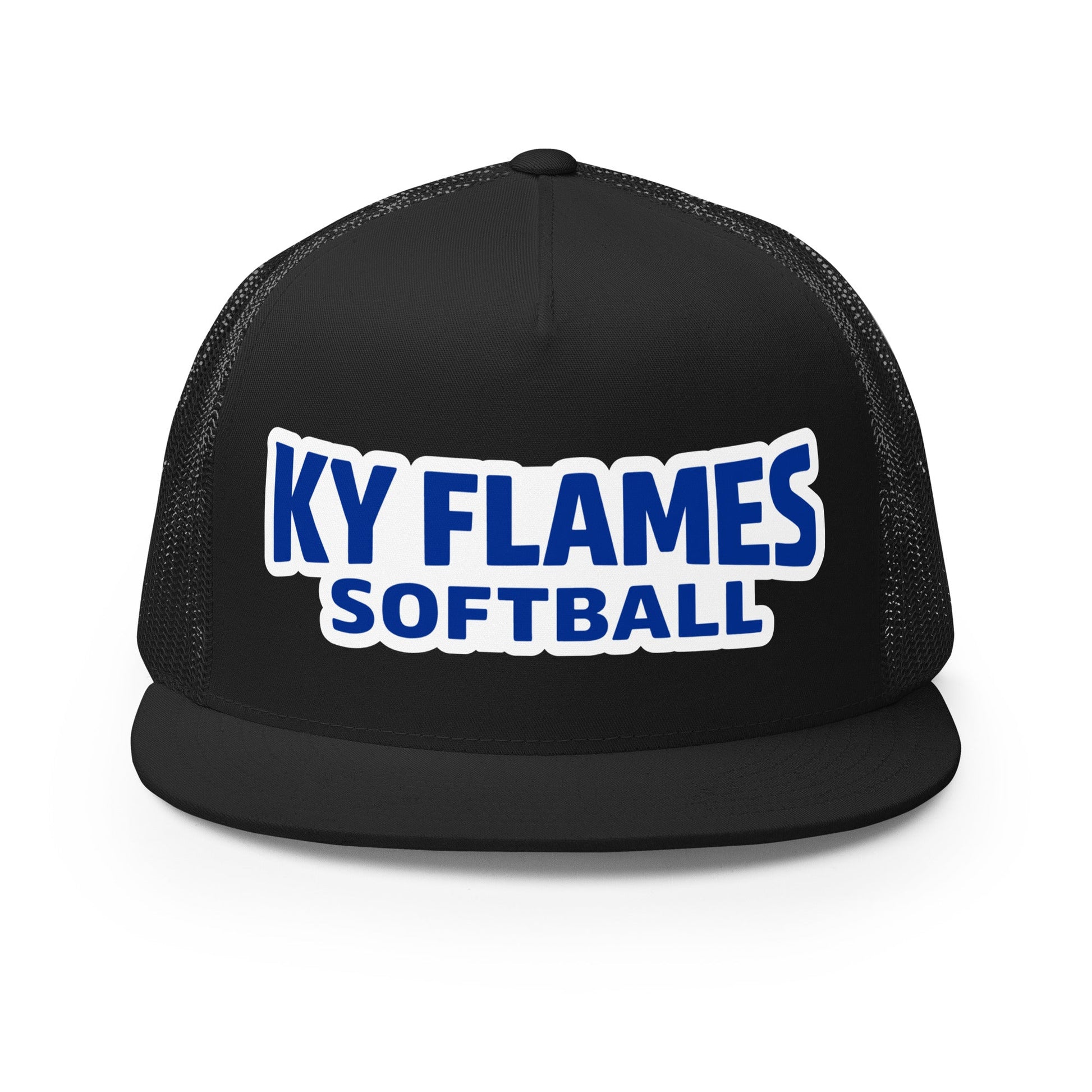 Performance | 5 Panel Trucker Cap | KY Flames | Mark Logo