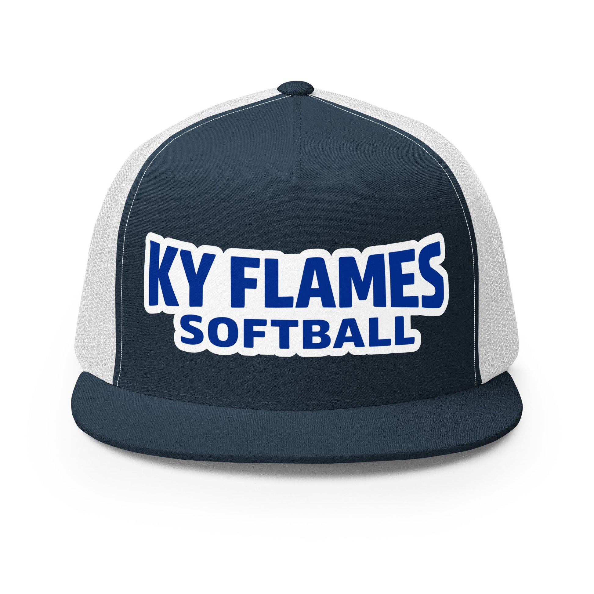 Performance | 5 Panel Trucker Cap | KY Flames | Mark Logo