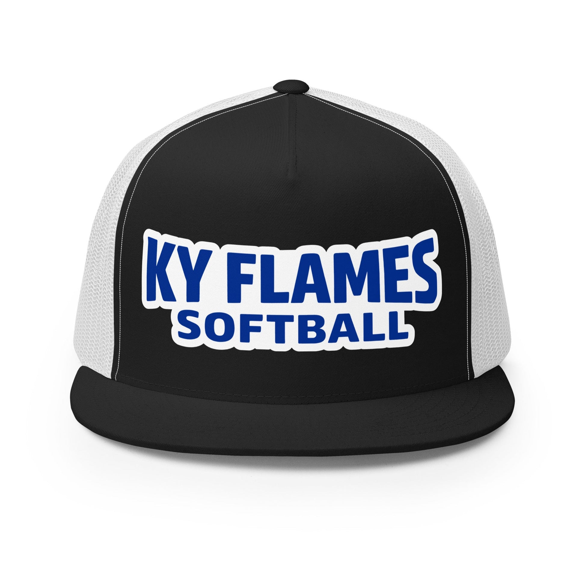 Performance | 5 Panel Trucker Cap | KY Flames | Mark Logo