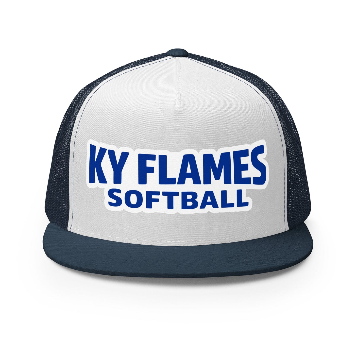 Performance | 5 Panel Trucker Cap | KY Flames | Mark Logo