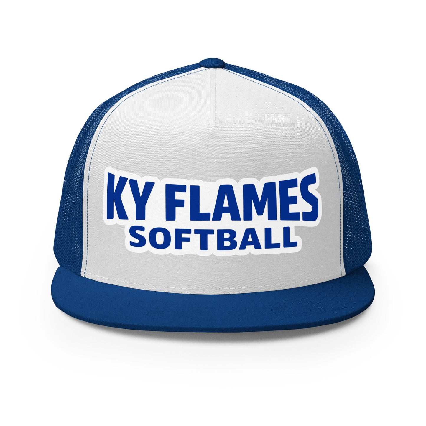 Performance | 5 Panel Trucker Cap | KY Flames | Mark Logo