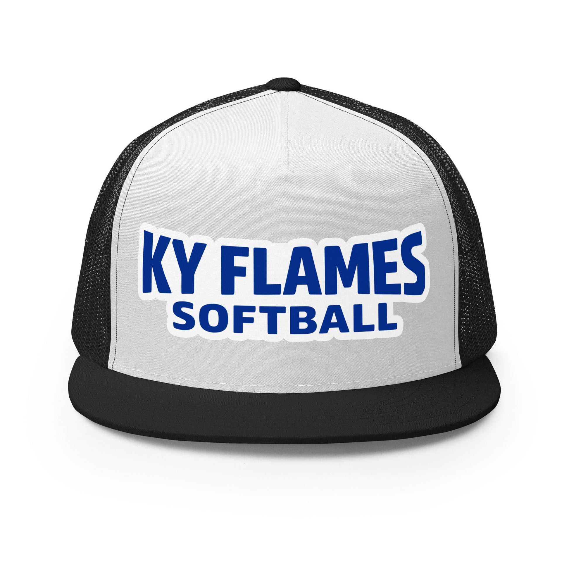 Performance | 5 Panel Trucker Cap | KY Flames | Mark Logo