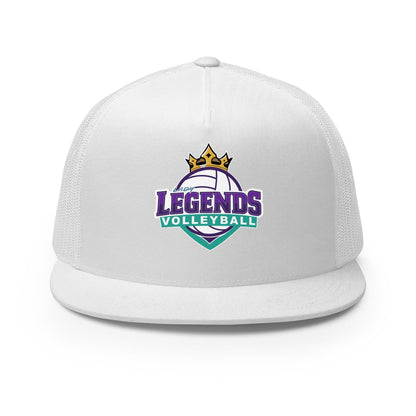 Performance | 5 Panel Trucker Cap | Lady Legends Volleyball | Crown Logo