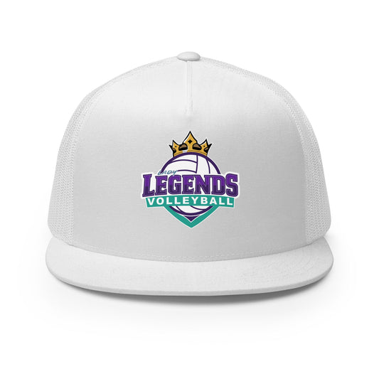 Performance | 5 Panel Trucker Cap | Lady Legends Volleyball | Crown Logo