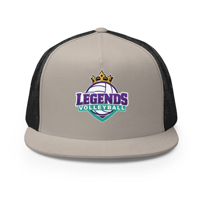 Performance | 5 Panel Trucker Cap | Lady Legends Volleyball | Crown Logo