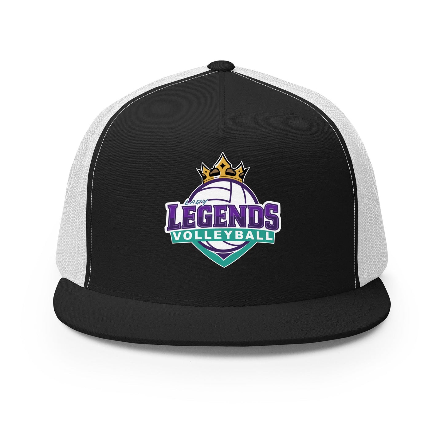 Performance | 5 Panel Trucker Cap | Lady Legends Volleyball | Crown Logo
