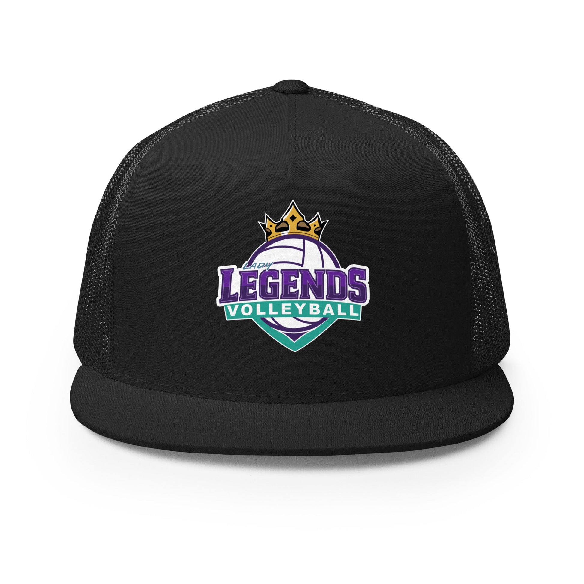 Performance | 5 Panel Trucker Cap | Lady Legends Volleyball | Crown Logo