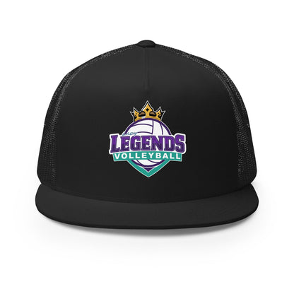 Performance | 5 Panel Trucker Cap | Lady Legends Volleyball | Crown Logo