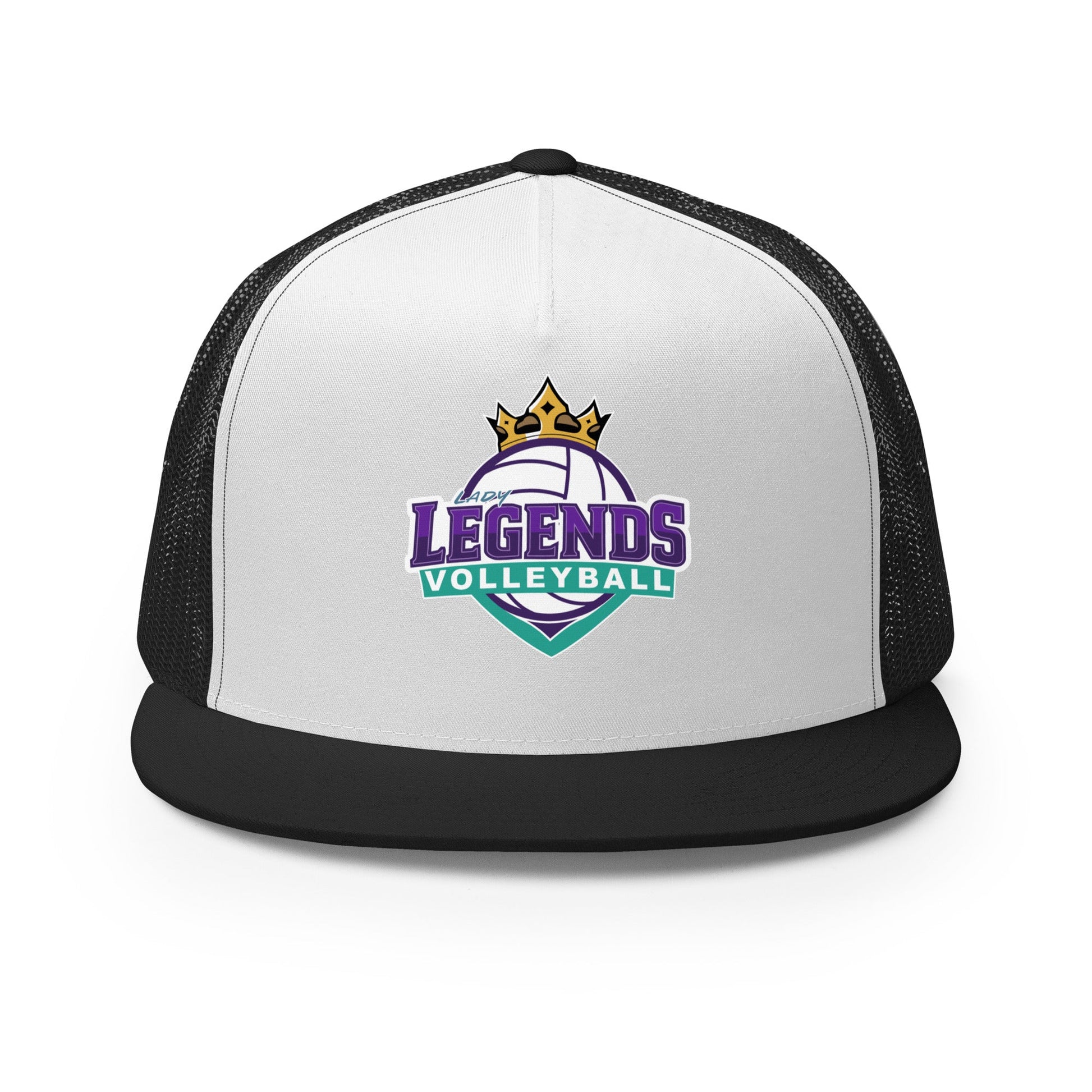 Performance | 5 Panel Trucker Cap | Lady Legends Volleyball | Crown Logo