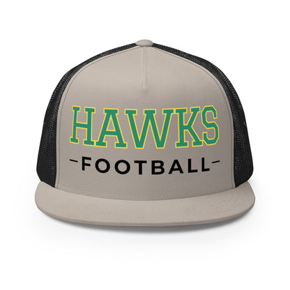 Performance | 5 Panel Trucker Cap | Lake Minneola Hawks Football | Mark Logo