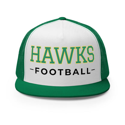 Performance | 5 Panel Trucker Cap | Lake Minneola Hawks Football | Mark Logo