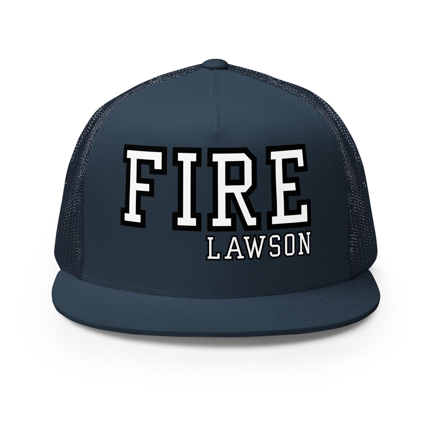 Performance | 5 Panel Trucker Cap | Lawson Fire Department | Script Logo