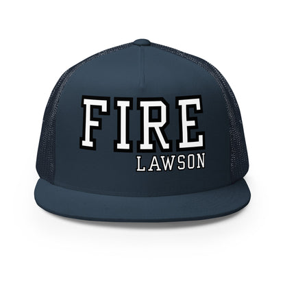 Performance | 5 Panel Trucker Cap | Lawson Fire Department | Script Logo