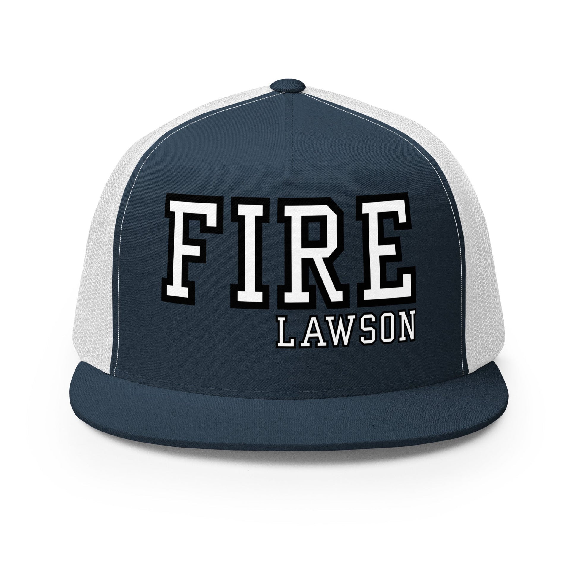 Performance | 5 Panel Trucker Cap | Lawson Fire Department | Script Logo