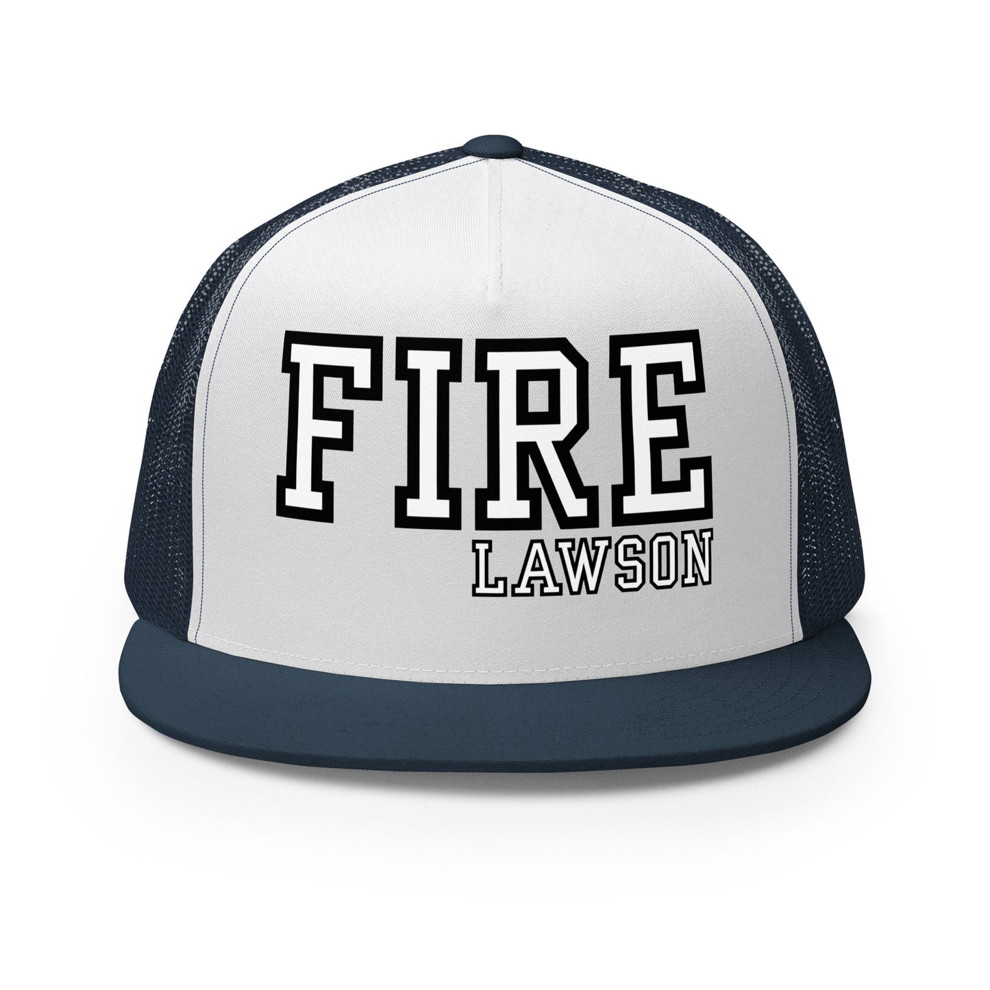 Performance | 5 Panel Trucker Cap | Lawson Fire Department | Script Logo