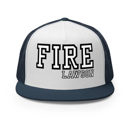 Performance | 5 Panel Trucker Cap | Lawson Fire Department | Script Logo