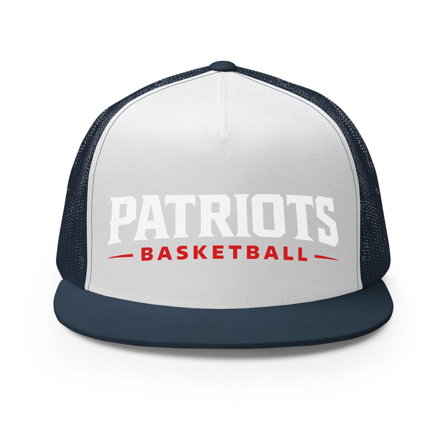 Performance | 5 Panel Trucker Cap | LFMS Athletics | Patriots Basketball Logo
