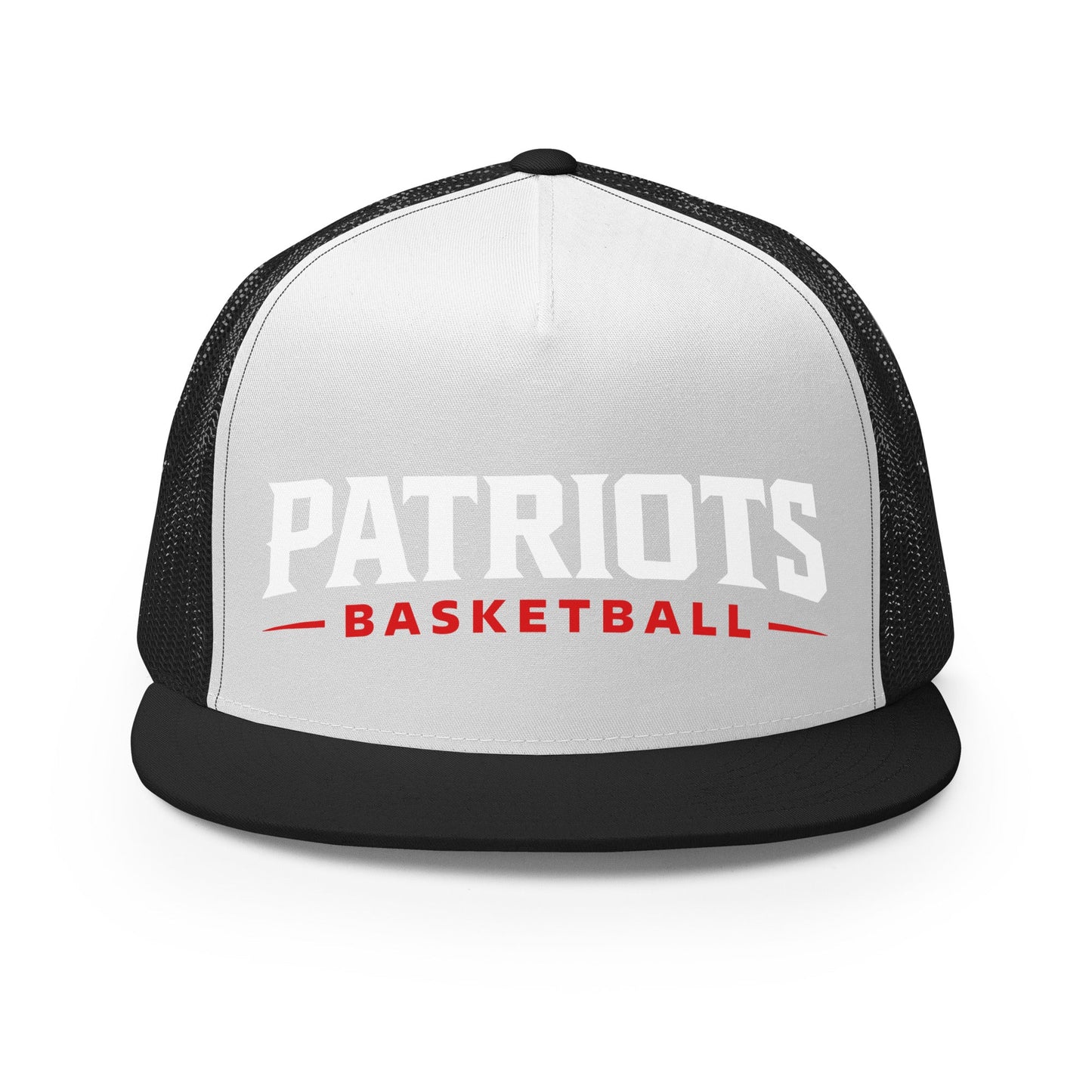 Performance | 5 Panel Trucker Cap | LFMS Athletics | Patriots Basketball Logo