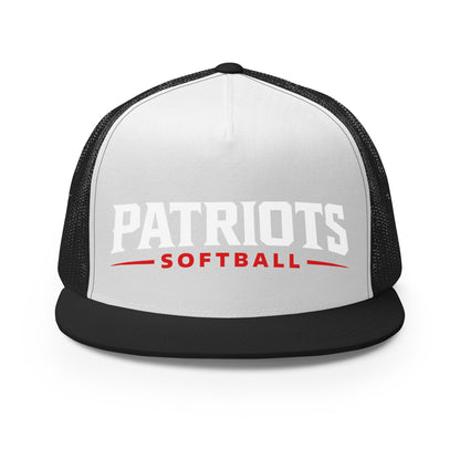 Performance | 5 Panel Trucker Cap | LFMS Athletics | Patriots Softball Logo