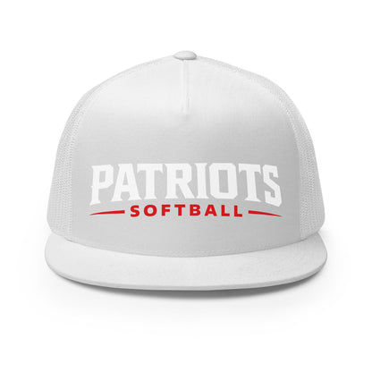 Performance | 5 Panel Trucker Cap | LFMS Athletics | Patriots Softball Logo
