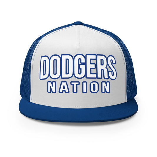 Performance | 5 Panel Trucker Cap | LI Dodgers Nation | Varsity Crest Logo
