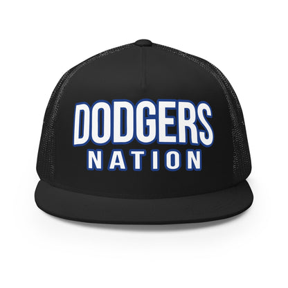Performance | 5 Panel Trucker Cap | LI Dodgers Nation | Varsity Crest Logo