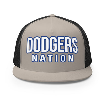 Performance | 5 Panel Trucker Cap | LI Dodgers Nation | Varsity Crest Logo