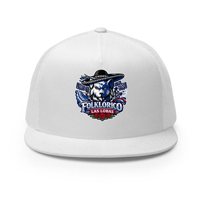Performance | 5 Panel Trucker Cap | Los Lobitos | Las Lobas Logo