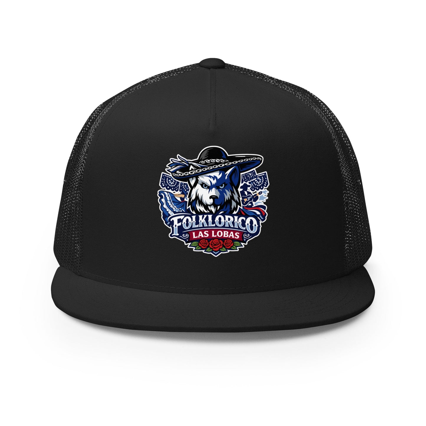 Performance | 5 Panel Trucker Cap | Los Lobitos | Las Lobas Logo