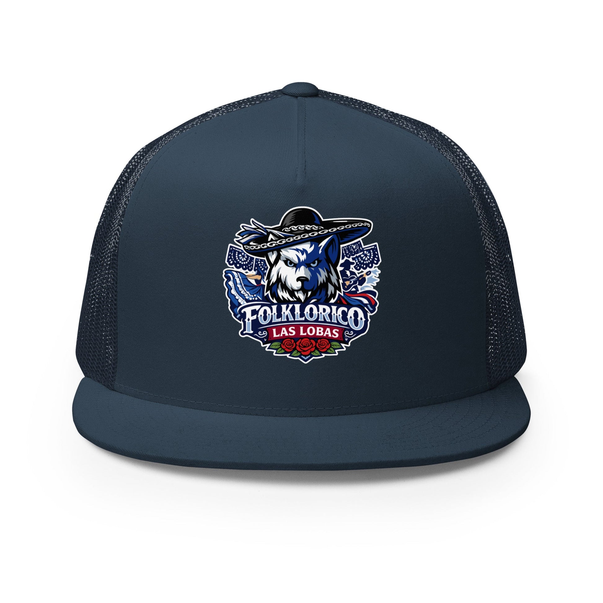 Performance | 5 Panel Trucker Cap | Los Lobitos | Las Lobas Logo