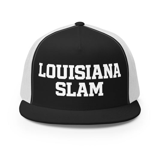 Performance | 5 Panel Trucker Cap | Louisiana Slam Baseball | Emblem Logo
