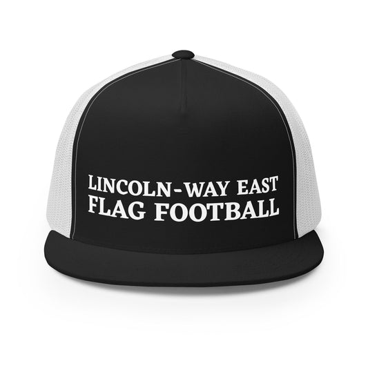 Performance | 5 Panel Trucker Cap | LWE Flag Football | Crest Logo