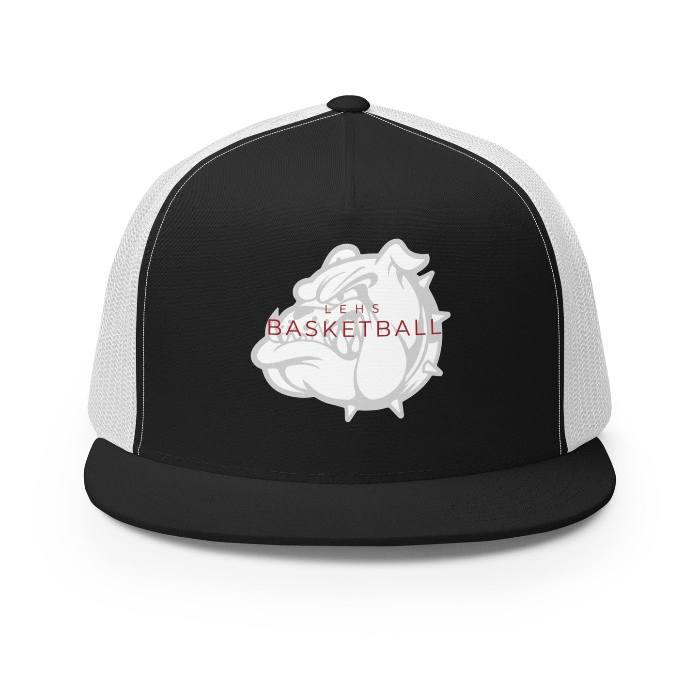 Performance | 5 Panel Trucker Cap | Lynn English Cheerleading | Bulldogs Basketball Logo