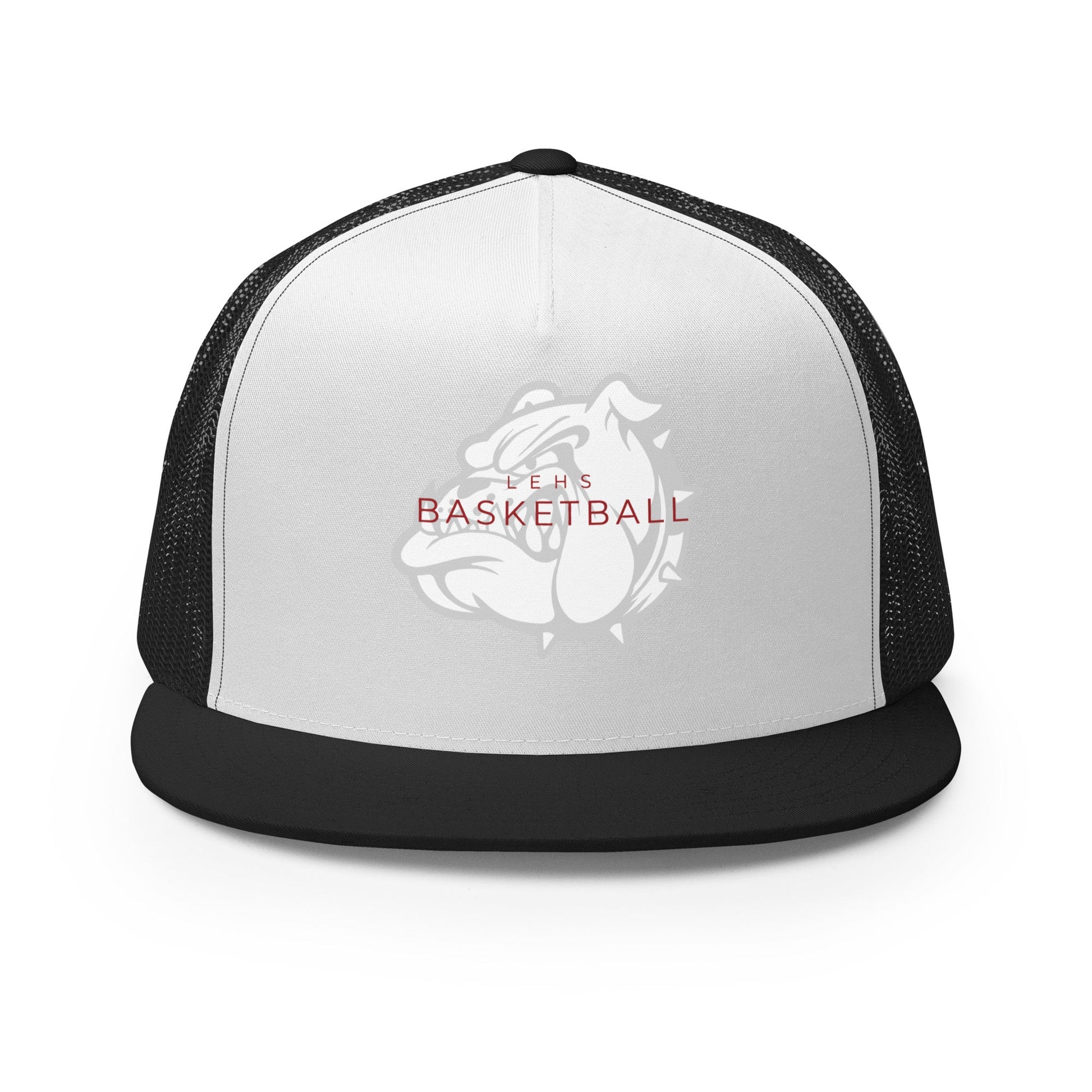 Performance | 5 Panel Trucker Cap | Lynn English Cheerleading | Bulldogs Basketball Logo